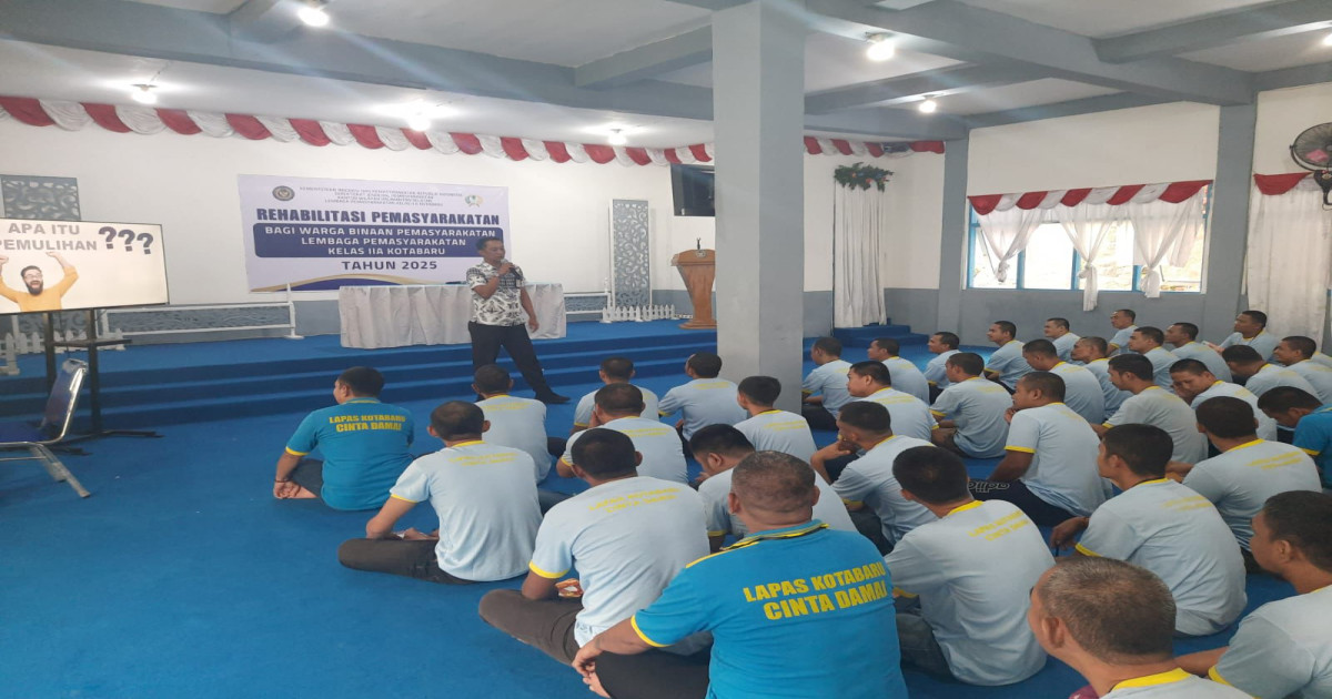 Tim Konselor Adiksi Lapas Narkotika Karang Intan Jadi Narasumber Rehabilitasi Pemasyarakatan di Lapas Kotabaru